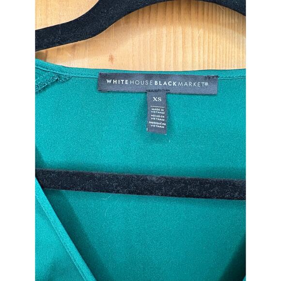 White House Black Market Women’s Blouse, Green, XS, EUC - Picture 3 of 4